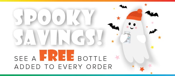Spooky Savings! See a FREE bottle added to every order